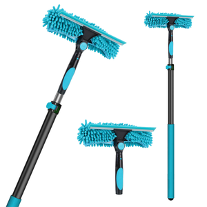 Orientjhon 1.2m Kính thiên văn cực làm sạch công cụ cao tầng hai mặt kính cửa sổ scraper hiệu quả phòng tắm gạt nước để làm sạch - Product Image 1