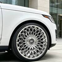 Jantes Bku Forgées 5x130 5x112 5x120 pour Range Rover Rolls Royce Mercedes Maybach Bentley 20 21 22 Pouces Jantes en Alliage Chromé de Luxe