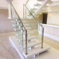 Balustrade de balcon, Balustrades en acier inoxydable, balustrade en verre