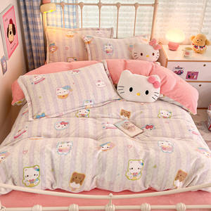 Juego de Sábanas y Funda de Edredón de Diseño de Dibujos Animados en 3D de Alta Calidad, Juego de Ropa de <span class=keywords><strong>Cama</strong></span> <span class=keywords><strong>Infantil</strong></span> de Lujo, Tamaño Queen y King - Product Image 3