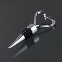 Bouchon de vin en alliage de zinc cristal vin Champagne bouchon de bouteille scellé sous vide mariage coeur cadeau vin verseur bouchon livraison directe