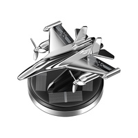Diffuseur d'air de voiture personnalisé en alliage d'aluminium à énergie solaire, rotatif, élégant et tendance, ornement de siège pour intérieur de véhicule