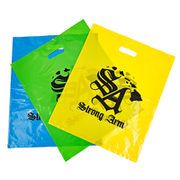 Sacs en plastique imprimés avec logo personnalisé, sacs de shopping en plastique découpés à la forme, sacs d'emballage pour magasins, sacs pour clients