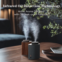 Diffuseur d'huiles essentielles électrique sans eau, à infrarouge, pour table, usage domestique, avec détection d'huile et garantie d'un an - Vente Flash