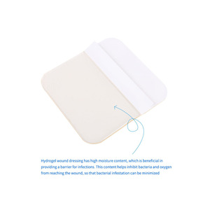 Pansement hydrogel antibactérien 10*10cm pour une protection supérieure des plaies et une cicatrisation rapide dans les milieux médicaux - Product Image 4
