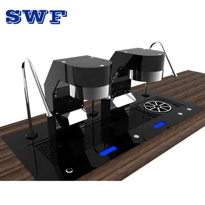 Commercial Bar Counter Embedded Coffee Maker Semi-Auto Coffee Machine Dual Boiler