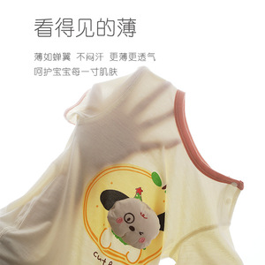 Combinaison d'été pour bébé, body unisexe fin à manches courtes avec imprimé animal mignon pour nourrissons - Product Image 2