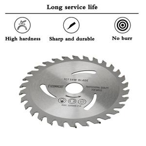 Lame de <span class=keywords><strong>scie</strong></span> circulaire TCT de 5 pouces (20 mm) en carbure de tungstène de qualité supérieure, personnalisée en usine, <span class=keywords><strong>pour</strong></span> la découpe du bois - Product Image 3