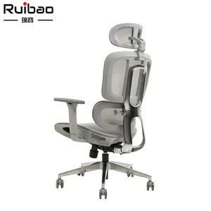 Chaise en tissu Mesh ergonomique multicolore, avec accoudoirs réglables, personnalisé, vente en gros
