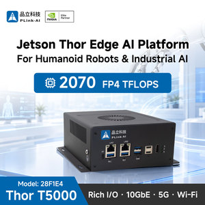 PLink 28F1E4 Jetson <span class=keywords><strong>Thor</strong></span>, Plataforma de IA de Borde de Amplio Rango de Temperatura, Computadora Integrada Robusta para Inspección Visual por IA - Product Image 1