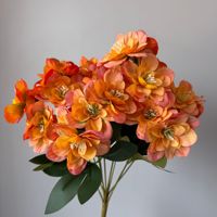 12-köpfiger Künstlicher Jasmin-Blumenstrauß Realistische Weiße Seiden-Jasminbündel für Hochzeit, Haus, Garten und Partydekoration