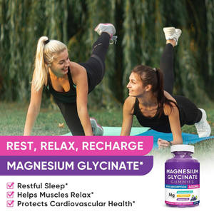 El suplemento <span class=keywords><strong>de</strong></span> <span class=keywords><strong>Ashwagandha</strong></span> vegano OEM y ODM protege la salud cardiovascular, gominolas <span class=keywords><strong>de</strong></span> glicinato <span class=keywords><strong>de</strong></span> magnesio - Product Image 6