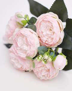 Flores de Peonía Artificiales de PU de Alta Calidad al por Mayor, Tacto Realista, para Decoración de Bodas, Hogar, Fiestas, Centro de Mesa - Product Image 2