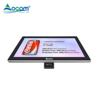 OCPC-004 OCOM 15,6 дюймов Windows Android 2D считыватель штрих-кодов Pos кассовый аппарат сканер штрих-кодов с опцией POE