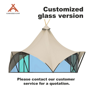 Kawagebo Kamp Personnalisé 16 ㎡   Tente <span class=keywords><strong>tipi</strong></span> de luxe premium en tissu Oxford transparent pour camping - Product Image 6
