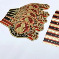 Etiquetas Personalizadas para Cigarros con Estampado en Caliente con Lámina Dorada, Etiquetas de Papel de Lujo Impresas Personalizadas |   Hecho en China