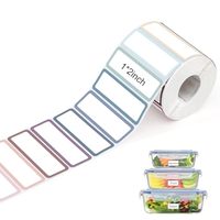 Etiqueta Removible para Congelador, Etiqueta de 1x2 Pulgadas para Almacenamiento de Alimentos, Fecha de Caducidad, Etiqueta para Botellas, Logotipo Personalizado, Etiqueta Impermeable para Archivadores
