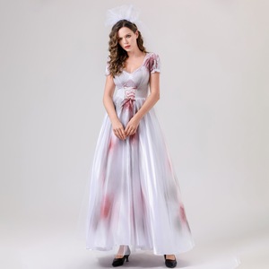 Disfraz de novia fantasma de Halloween para mujer adulta con accesorios para la cabeza para actuaciones en escenario 2025 - Product Image 4