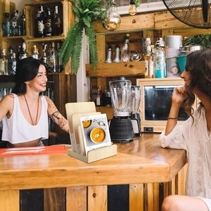 Support de présentation de brochures en bois de pin à 3 niveaux, porte-brochures, support de littérature, support de cartes postales, support de prospectus, présentoir de magazines - Product Image 6