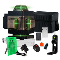 F FSPY-4-2 4D 16 lignes 532nm télécommande agriculture réglage automatique lumière verte niveau laser professionnel