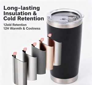 Thermos da Viaggio Ecologico da 20oz in Acciaio Inox a Doppia <span class=keywords><strong>Parete</strong></span>, Tazza da Caffè Isolata con Coperchio e Logo Personalizzato Stampato - Product Image 6
