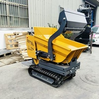 Mini-dumper KUUGAO 550 kg homologué CE avec moteur essence Briggs&Stratton 6,5 CV et pompe hydraulique Hengli – Composants essentiels pour l'exploitation minière
