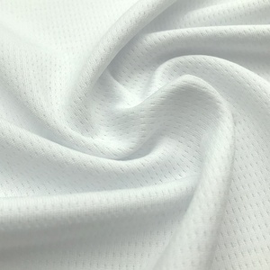 <span class=keywords><strong>100</strong></span> 폴리 에스터 화이트 스톡 스포츠 원단 니트 통기성 새 눈 메쉬 직물 축구 사이클링 저지 - Product Image 4