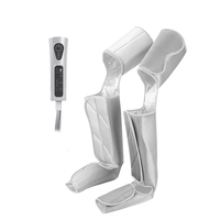 EMOKA EMK-703B Nouveau Masseur Électrique à Vibration avec Grand Écran LCD, Compression d'Air, Chauffant, pour Jambes et Pieds, Soulagement de la Douleur, Bottes de Massage