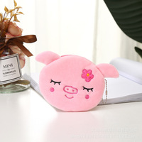 Portefeuille pour femme unisexe en peluche mignon porte-monnaie vente en gros cadeau motif animal cartoon avec fermeture à glissière