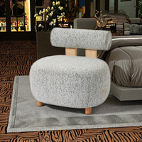 Canapé d'angle modulaire compact moderne et fauteuil de détente avec design en velours sous vide pour la maison, le bureau et le salon