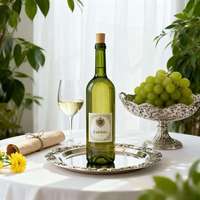 Bouteille en verre portable de haute qualité vide, cylindrique, ambrée/transparente, pour jus/vin/bière/vin rouge, en stock, bouteille en verre pour jus