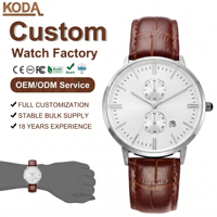 Montres simples de marque tendance pour femmes, bracelet en cuir en acier inoxydable Avon, résistantes à l'eau 5ATM, montres à quartz DF pour femmes