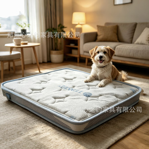 Matelas pour animaux de compagnie en fibre de coco, rectangle, orthopédique, mousse à mémoire de forme, lavable - Product Image 1