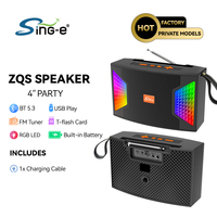 Mini haut-parleur sans fil ZQS826, lecteur de musique, haut-parleur Bluetooth, chargeur solaire, haut-parleur FM TF