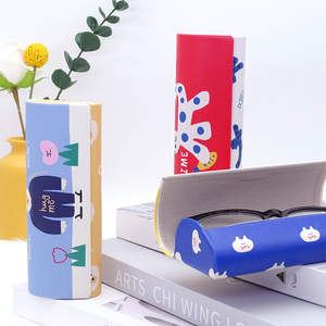 Estuche para Gafas de Sol de Cuero PU con Diseños de Logotipos Personalizados, Estuche para Gafas de Sol con Personajes de Animales Kawaii, Estuche para Gafas de Moda con Dibujos Animados - Product Image 2