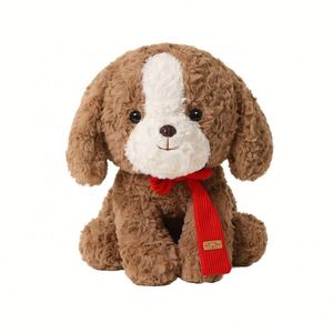 Juguete de Peluche de Perro <span class=keywords><strong>Beagle</strong></span> Sentado con Bufanda, Relleno de Algodón PP, Juguetes de Peluche Suaves, Diferentes Muñecos de Peluche - Product Image 6