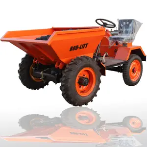 Listrik depan tipping roda pemuatan Mini truk Dumper Mini 1 Ton 4*4 Xuzhou traktor kecil dengan pompa pemuat depan