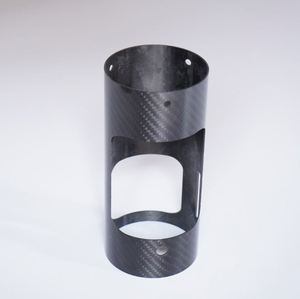 Tube rond en fibre de carbone usiné CNC SHENYU avec découpes personnalisées pour composants industriels - Product Image 4