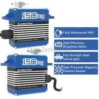 GXservo 150KG HS-1005SGT Big 12V High Pressure CNC Brushless Motor Waterproof RC Drone UAV Fixed Wing Helicopter Metal Body