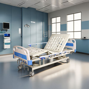 Tempat Tidur Rumah Sakit Manual 5 Engkol, Dapat Disesuaikan, Bahan <span class=keywords><strong>ABS</strong></span>, untuk Perawatan Pasien, Penjualan Langsung Pabrik - Product Image 6