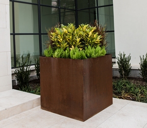 Bacs de jardin surélevés <span class=keywords><strong>en</strong></span> acier Corten sur mesure, grands bacs à légumes <span class=keywords><strong>en</strong></span> métal pour l'aménagement paysager et la plantation <span class=keywords><strong>en</strong></span> extérieur - Product Image 6
