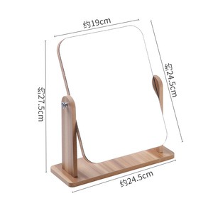 360 độ bán buôn tùy chỉnh hiện đại Tabletop vuông mỹ phẩm Vanity gương xoay bàn trang điểm đứng gương - Product Image 6