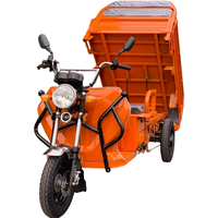 Tricycle électrique certifié CEE COC 1200W, benne ouverte, pour transport de marchandises, adapté aux adultes, pour usage agricole/pastoral/vinicole