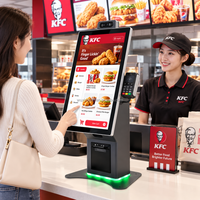 Kiosque mural à écran tactile 21 pouces, terminal de commande en libre-service Android, processeur RK3576, machine de paiement pour restaurant, complet