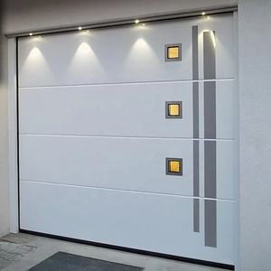 <span class=keywords><strong>Porte</strong></span> de <span class=keywords><strong>garage</strong></span> automatique <span class=keywords><strong>motorisée</strong></span> intelligente de haute qualité 8x7, en acier, design moderne, directement de l'usine en Chine - Product Image 3