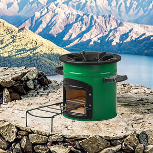 Poêle à <span class=keywords><strong>charbon</strong></span> portable pour l'extérieur <span class=keywords><strong>et</strong></span> l'intérieur, cuisinière à <span class=keywords><strong>bois</strong></span> autonome pour le camping - Product Image 4