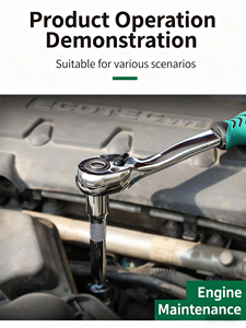 PEIFENG 手动套装 50BV 高碳钢镀铬 61 件套起子头支架手柄高级硬质盒机器维修扳手套筒 - Product Image 5