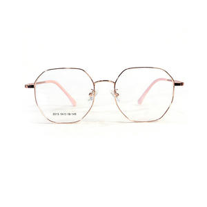 Montures de lunettes octogonales Danyang 2015 54-18-145 légères unisexe, monture complète en plastique, design hexagonal - Product Image 1