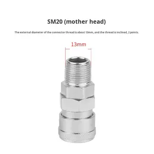 C-סוג יצוק ברזל פנאומטי מהיר מחבר sp/p/sh/p תקע טוויסט פנימי/חיצוני חוט צינור אוויר oem - Product Image 4