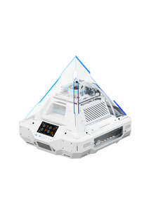 Boîtier <span class=keywords><strong>PC</strong></span> Micro ATX/ITX de forme pyramidale ALSEYE, nouveau design, couleur blanche, Pyramid-W, prend en charge le refroidisseur liquide 360 - Product Image 6
